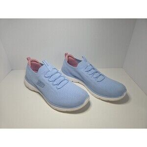 Women's Baby blue Skechers w/memory foam, Comfy & Stretchy Slip On, US 12 NWOT